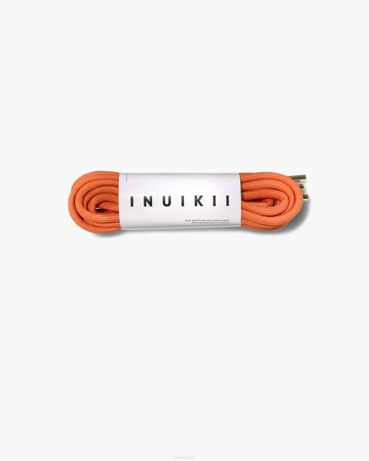 INUIKII Women Pop Orange-Gold Polyester Laces 220 Accessories B8TL326