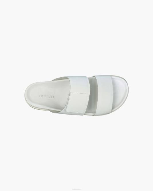 INUIKII Men White Classic Double Band Footwear B8TL344