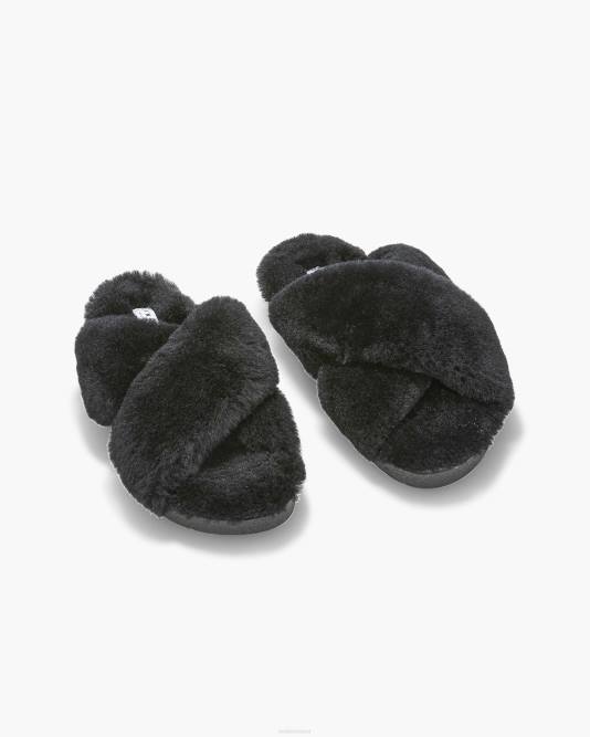 INUIKII Women Black Classic Shearling Slipper Footwear B8TL102