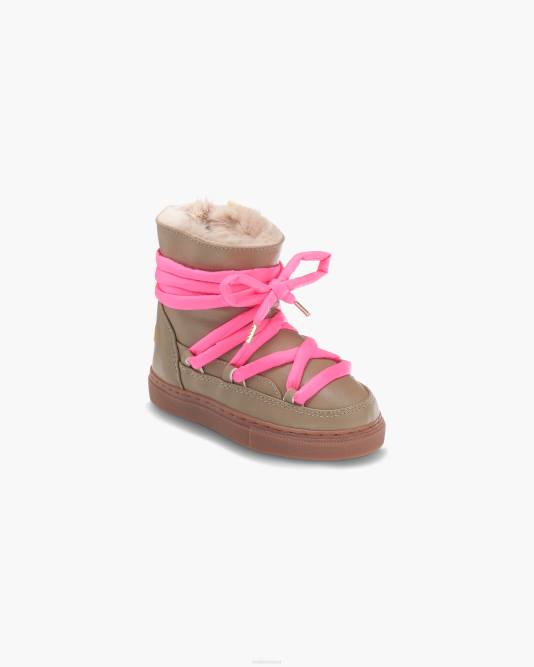 INUIKII Kids Taupe Grape Footwear B8TL401