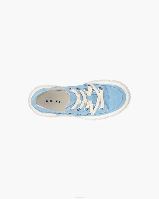 INUIKII Women Blue Matilda Suede Low Footwear B8TL54