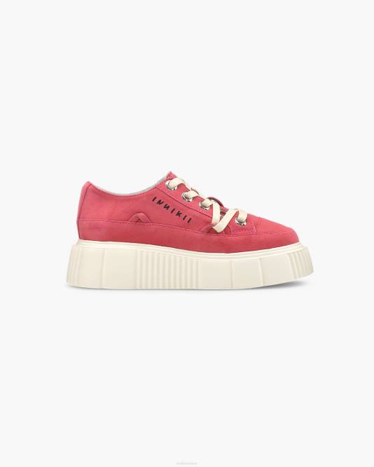 INUIKII Women Pink Matilda Suede Low Footwear B8TL55