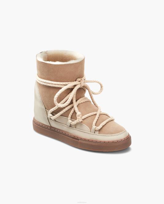 INUIKII Women Beige Classic Wedge Footwear B8TL154