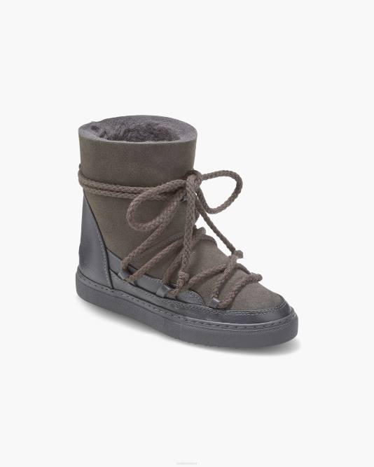 INUIKII Women Dark Grey Classic Wedge Footwear B8TL152