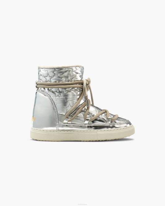 INUIKII Women Silver Bomber Star Wedge Footwear B8TL116