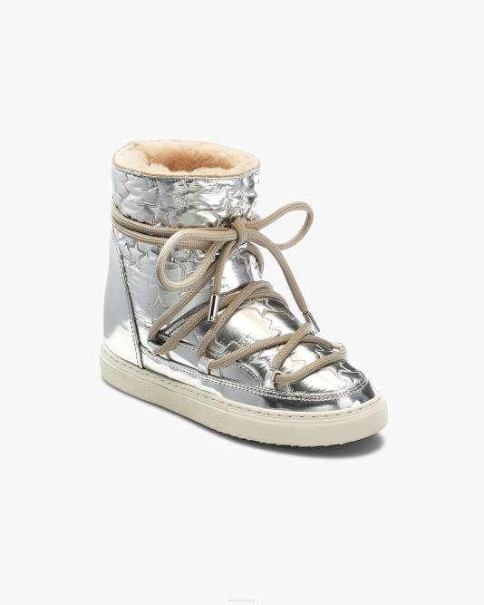 INUIKII Women Silver Bomber Star Wedge Footwear B8TL116