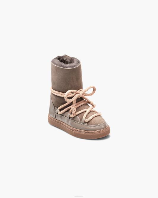 INUIKII Kids Taupe Classic High Footwear B8TL386