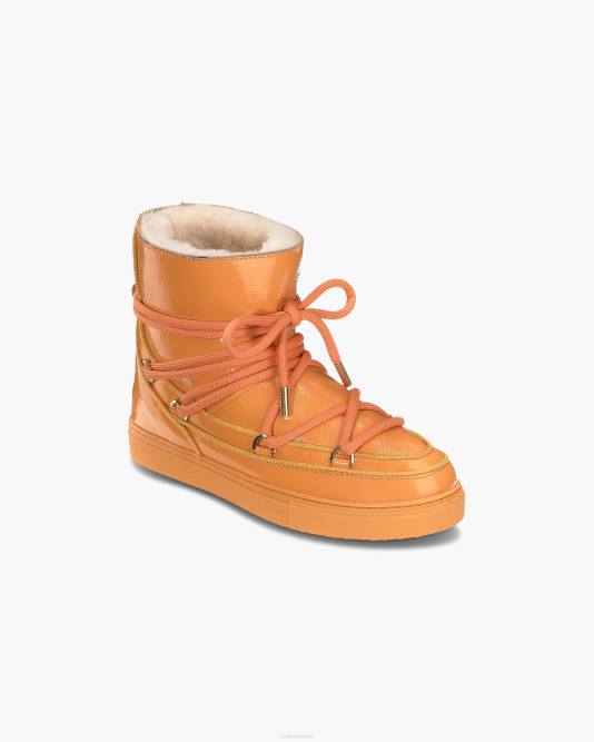 INUIKII Women Orange Full Leather Naplack Footwear B8TL190