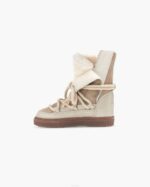 INUIKII Kids Beige Classic High Footwear B8TL384 - Image 2