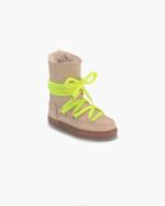INUIKII Kids Beige Grape High Footwear B8TL402 - Image 2