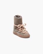 INUIKII Kids Taupe Classic High Footwear B8TL386 - Image 2