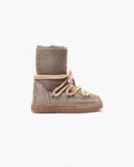 INUIKII Kids Taupe Classic High Footwear B8TL386