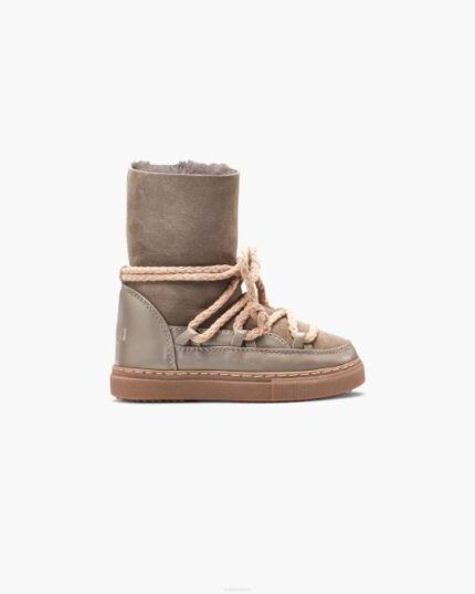 INUIKII Kids Taupe Classic High Footwear B8TL386
