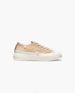 INUIKII Men Beige Canvas Lex Low Footwear B8TL335