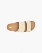 INUIKII Men Beige Classic Double Band Footwear B8TL341 - Image 2