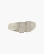 INUIKII Men Beige Double Band Leather Footwear B8TL352 - Image 2