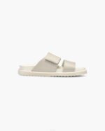 INUIKII Men Beige Double Band Leather Footwear B8TL352