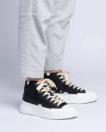INUIKII Men Black Canvas Lex High Footwear B8TL331 - Image 3