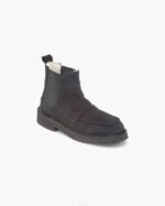 INUIKII Men Black Chelsea Velour Footwear B8TL362 - Image 2