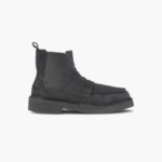 INUIKII Men Black Chelsea Velour Footwear B8TL362