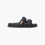 INUIKII Men Black Puffer Double Band Footwear B8TL355