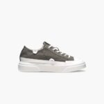 INUIKII Men Grey Canvas Lex Low Footwear B8TL333