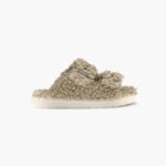 INUIKII Women Beige Buckle Vegan Footwear B8TL97