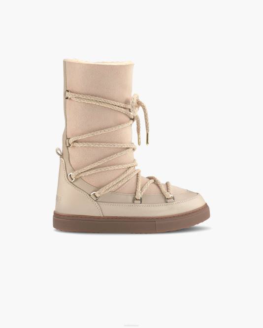 inuikii_women_beige_classic_high_laced_footwear_b8tl129.jpg INUIKII Women Beige Classic High Laced Footwear B8TL129 - Image 1