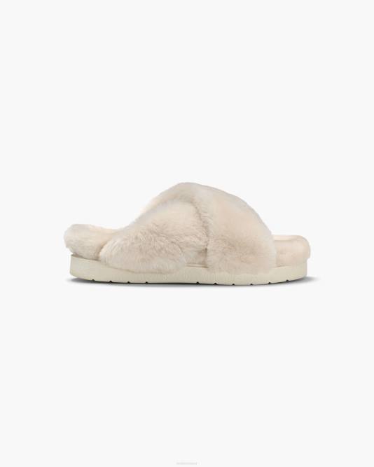 inuikii_women_beige_classic_shearling_slipper_footwear_b8tl103.jpg INUIKII Women Beige Classic Shearling Slipper Footwear B8TL103 - Image 1