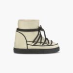 INUIKII Women Beige Full Leather Pastelle Wedge Footwear B8TL201