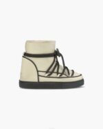 INUIKII Women Beige Full Leather Pastelle Wedge Footwear B8TL201