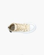 INUIKII Women Beige Matilda Canvas High 23 Footwear B8TL34 - Image 3