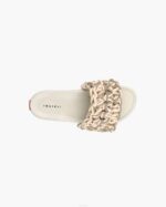 INUIKII Women Beige Multilace Slide Footwear B8TL90 - Image 2