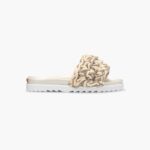 INUIKII Women Beige Multilace Slide Footwear B8TL90
