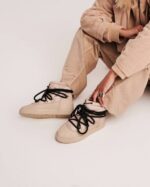 INUIKII Women Beige Technical Low Footwear B8TL251 - Image 3