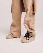 INUIKII Women Beige Technical Low Footwear B8TL251 - Image 4