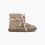 INUIKII Women Beige Tripple Lace Footwear B8TL256