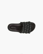 INUIKII Women Black Braided Tube Footwear B8TL92 - Image 2