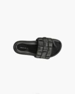INUIKII Women Black Braided Vegan Footwear B8TL96 - Image 2