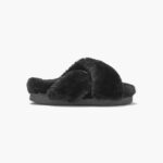 INUIKII Women Black Classic Shearling Slipper Footwear B8TL102