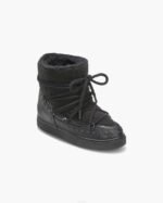 INUIKII Women Black Curly Rock Wedge Footwear B8TL175 - Image 2