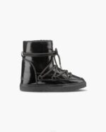 INUIKII Women Black Full Leather Naplack Wedge Footwear B8TL197