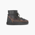 INUIKII Women Black Full Leather Pastelle Footwear B8TL199