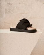 INUIKII Women Black Knot Lino Footwear B8TL77 - Image 4