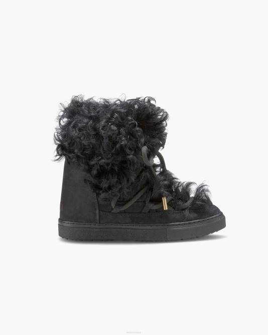 inuikii_women_black_long_curly_wedge_footwear_b8tl220.jpg INUIKII Women Black Long Curly Wedge Footwear B8TL220 - Image 1