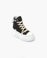 INUIKII Women Black Matilda Canvas High 23 Footwear B8TL38 - Image 2