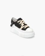 INUIKII Women Black Matilda Canvas Low 23 Footwear B8TL43 - Image 2