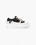 INUIKII Women Black Matilda Canvas Low 23 Footwear B8TL43