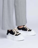 INUIKII Women Black Matilda Canvas Low 23 Footwear B8TL43 - Image 4