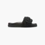 INUIKII Women Black Multilace Slide Footwear B8TL89